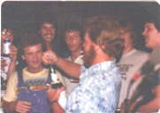 we drank way too much beer and other stuff that night